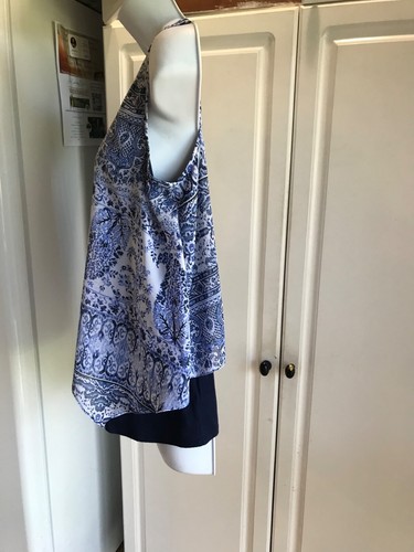 NWT Womens By And By Light Blue Sheer Top Shirt Blouse Size S Bright and Breezy - Picture 3 of 10