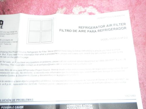 Replacement Air Filter for LG LT120F 3846774 Refrigerator 2- Pack - Picture 3 of 4