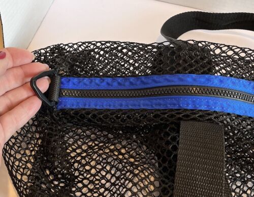 Vtg LL Bean Zippered Duffle Style Mesh Bag W/Rare Label - Picture 4 of 6