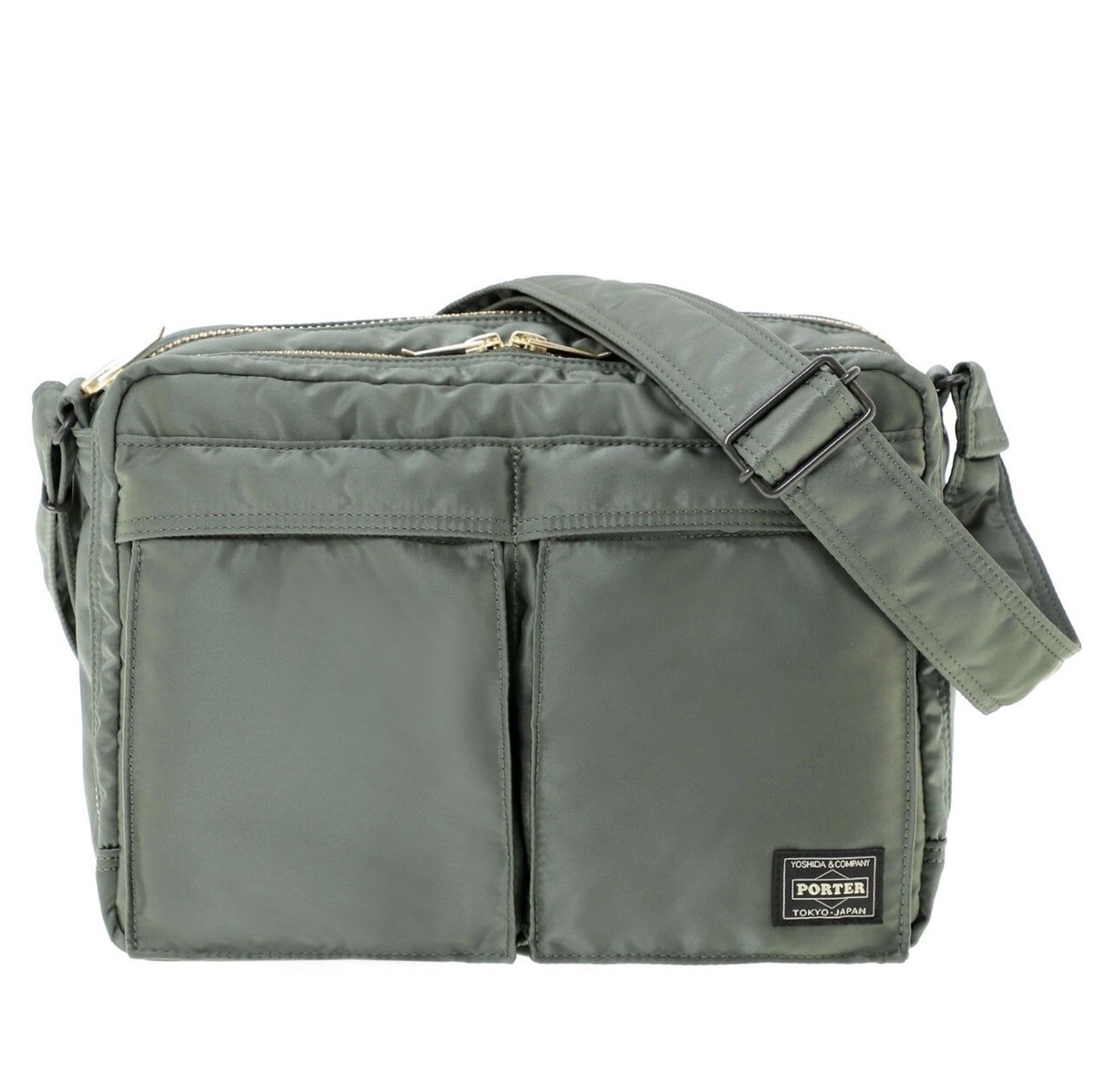 PORTER TANKER SLING BAG W Zip and Others Total 6 Types Sage PORTER TANKER SLING BAG W Zip and Others Total 6 Types Sage