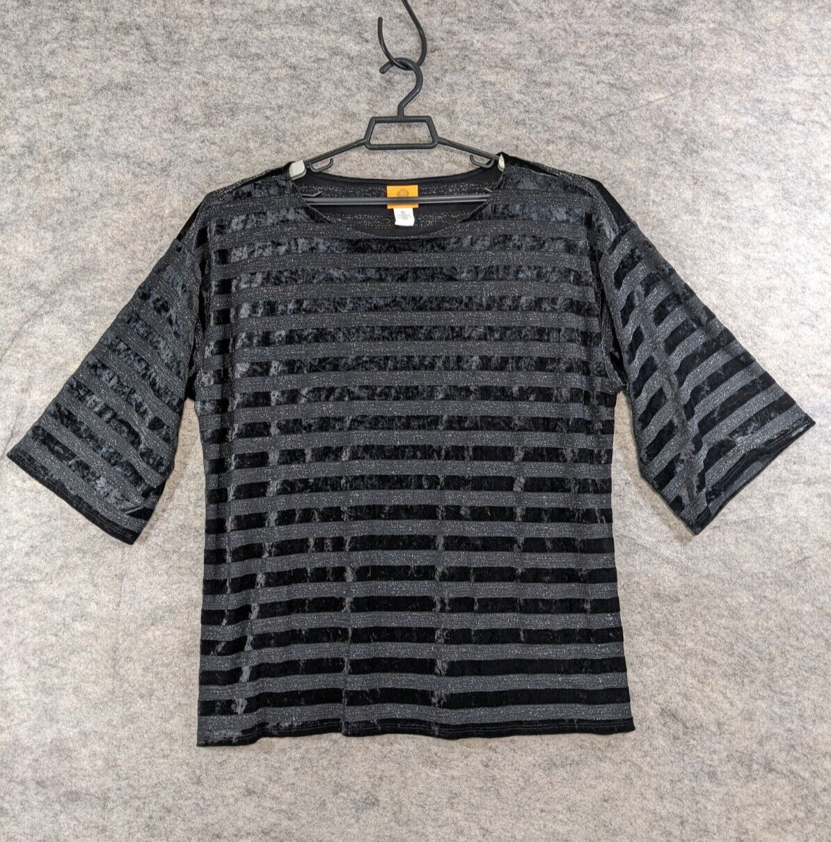 Ruby Rd Top Womens Extra Large Black Stretch Knit… - image 1