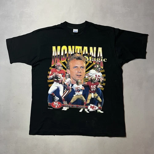 90s Salem Joe Montana Magic Rap Tee Single Stitch T 1990s vintage concert t-shirt, vintage, size XL, single stitch, B+ condition