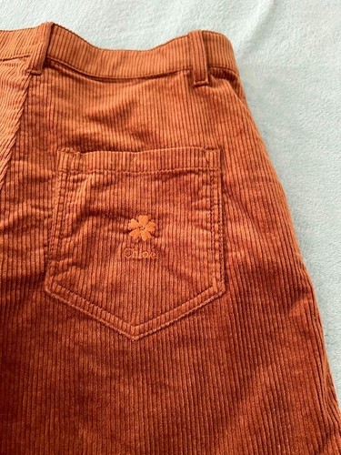 Chloe Girls Corduroy Wide Leg Pants Size 12 Brown High Waist Casual Trousers - Picture 5 of 10