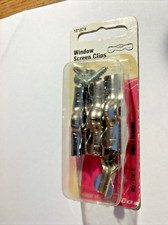 Slide-Co Window Screen Flush Clips, Double Wing with Screws, Qty. 6, 181874
