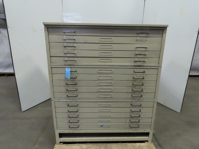 Hamilton 20 Drawer Metal Map Flat File Blueprint Drawing Cabinet 55 1 2 X 44 1 2 For Sale Online Ebay