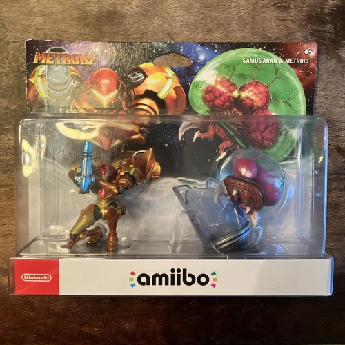 Metroid and Samus Aran Amiibo 2-Pack - Nintendo