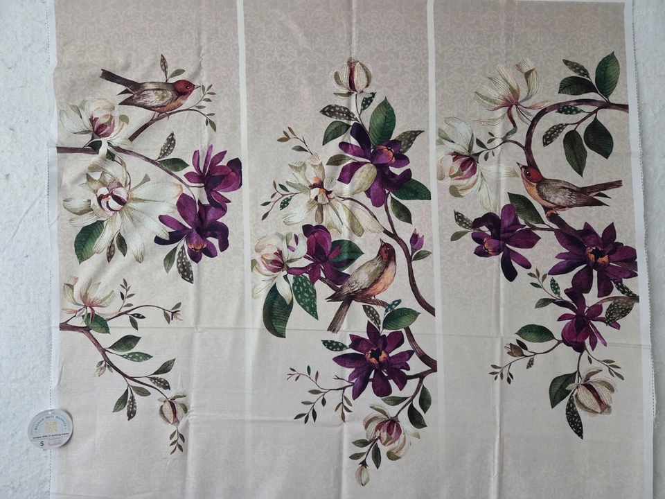 Northcott AVALON DP24845 100% Cotton by Sumit Gill Orchid Panel 36" x 44" - Image 2 of 4
