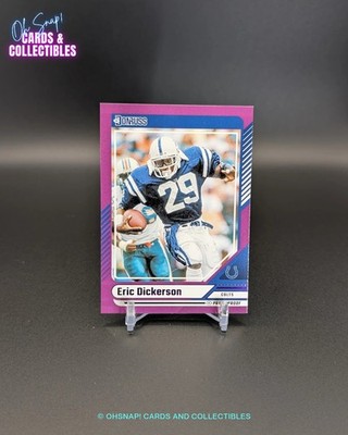   2024 Panini Donruss Eric Dickerson Press Proof Purple Colts NFL  