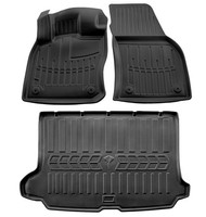 Gummimatten FußMatten Kofferraumwanne FüR Audi Q2 2016- 3D Schalenmatten
