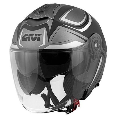 Givi Jethelm 12.3 Stratos SHADE Titan Schwarz Weiß
