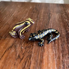 Yowie Animal Figures - Phantasmal Poison Frog And California Tiger Salamander