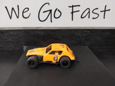 AW HO Dirt Track Modified Neon Orange 4 , Resin Body, Custom Wheels, Tires