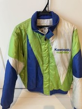 Vintage Kawasaki Racing Padded Jacket Blouson