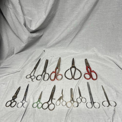 Lot Of 14 Pairs Of Vintage Scissors