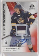 2019-20 SP Game Used CHL Edition Red 46/90 Jamie Drysdale #48 Patch Auto 04f2