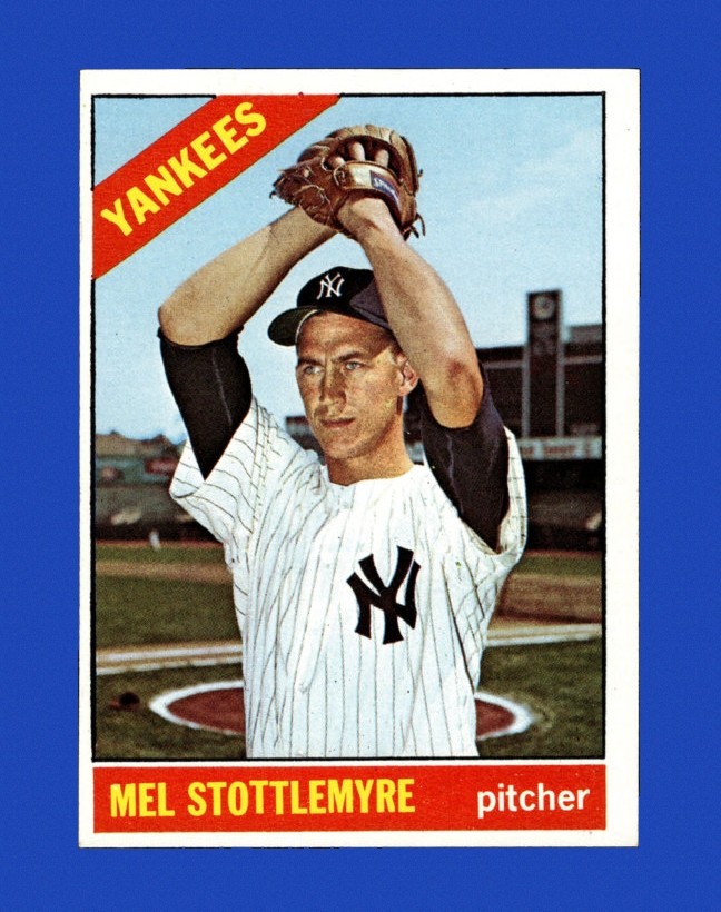 1966 Topps Set-Break #350 Mel Stottlemyre EX-EXMINT *GMCARDS*