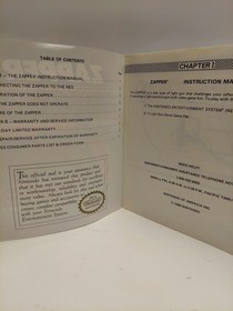 1985 NINTENDO ORANGE ZAPPER Model NES-005 With Manual