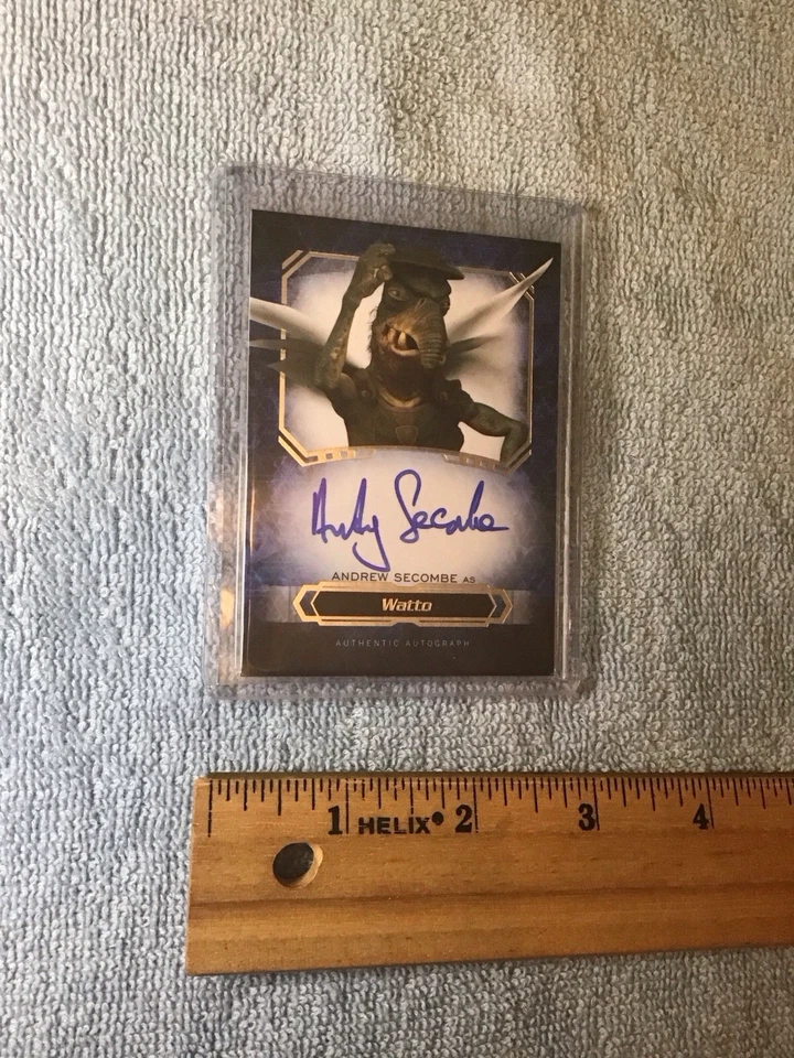 Star Wars Andrew Secombe As Watto Autograph Trading Card, Topps Masterwork - Image 3 of 4