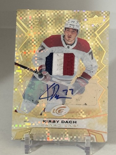 KIRBY DACH 2022-23 UPPER DECK ICE #79 GOLD /49 AUTO PATCH SHIPS SAME DAY B671 - Picture 2 of 6