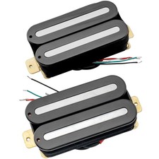 Artec HXTN Black Dual Hot Rail Ceramic Humbucker Guitar Neck Bridge Pickups Set