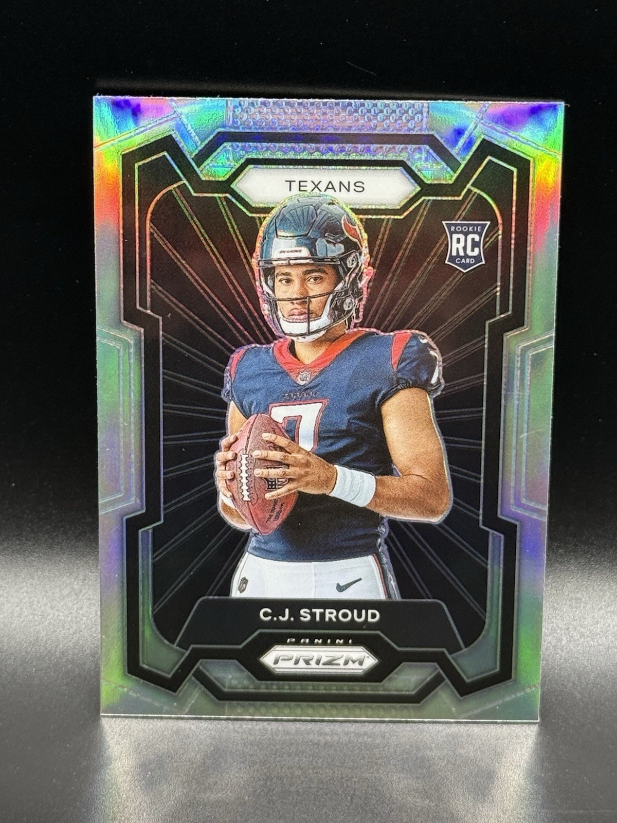 2023 Panini Prizm CJ Stroud Silver Image Variation Rookie Card SP #302 Texans