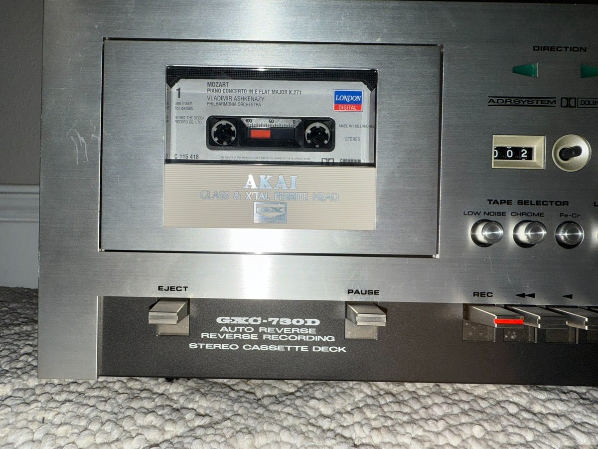 Akai GXC-730D Stereo Cassette Deck, Near Mint, Fully Tested