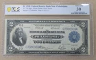 1918 $2 Two Dollar Battleship National Currency  FRB PCGS VF30 Philadelphia