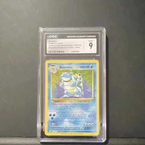 Blastoise Pokémon TCG Trading Card Game Classic 003/034 Classic Holo CGC 9 2023