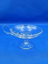 Vintage Pressed Glass Compotes or Footed Dessert Cups with handles Set of 6