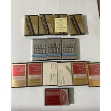 Lot 14 Realistic Supertape Cassete Tapes - 4x Gold 90, 3x C90, 6x C60, 1 Dioxide
