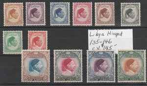 Libya hinged #135-146 c.v. $145.00