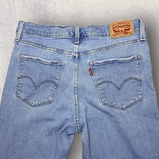 Levi's Jeans 314 Women's Shaping Straight Leg Mid Rise Light Blue W30 x L28