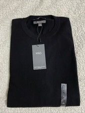 MARKS SPENCER Mens Crew Neck Jumper Sweater Pure Cotton/ XL