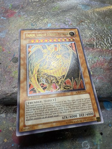 Yugioh SOI-DE002 Hamon, Herr des schlagenden Donners Ultimate Rare 1. Auflage