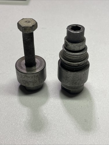 (2) Vintage Greenlee 1/2” Conduit 7/8” Knockout Punch. No. Av121 Conduit. USA
