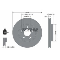 Textar 92105905 Bremsscheibe Vorderachse FüR Mercedes Benz Mercedes Benz