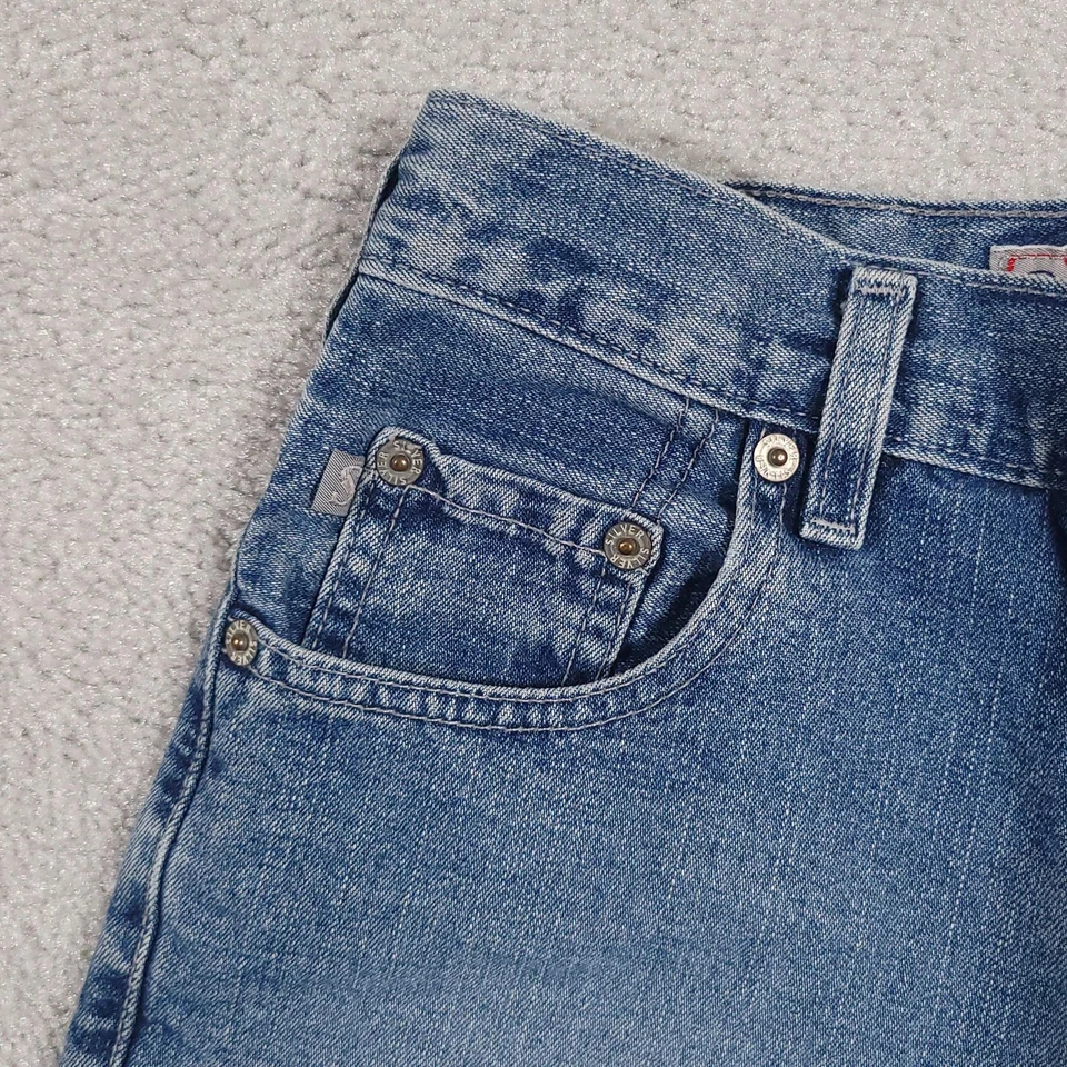 Pantalones cortos vaqueros plateados vintage para mujer 26 denim tiro alto clásicos años 90 Y2K Canadá Foto 4 de 4