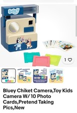 Bluey Chikit Chikit Camera Toy Includes 10 Photo Cards Interactive Kids Play