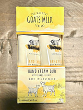 The Natural Goats Milk Company Goat Milk Manuka Honey Hand Cream Duo 2x125mL