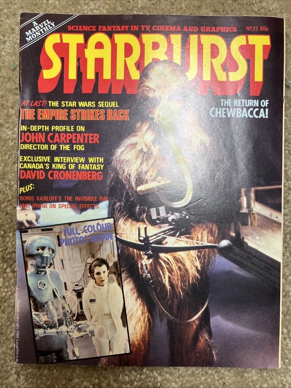 starburst magazine. Star Wars Empire Strikes Back. John Carpenter