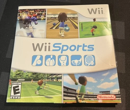 New ListingWii Sports Cardboard Sleeve CIB COMPLETE Tested & Working