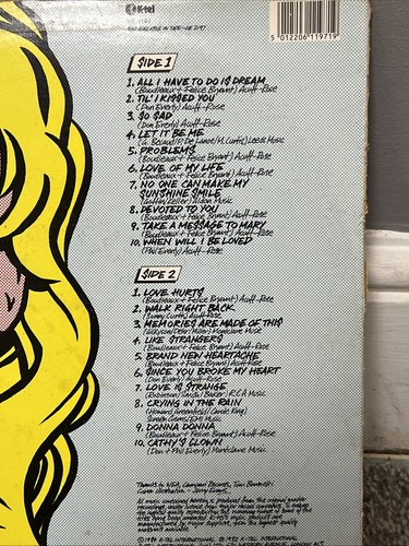 The Everly Brothers Love Hurts Vinyl LP Compilation - Picture 3 of 7