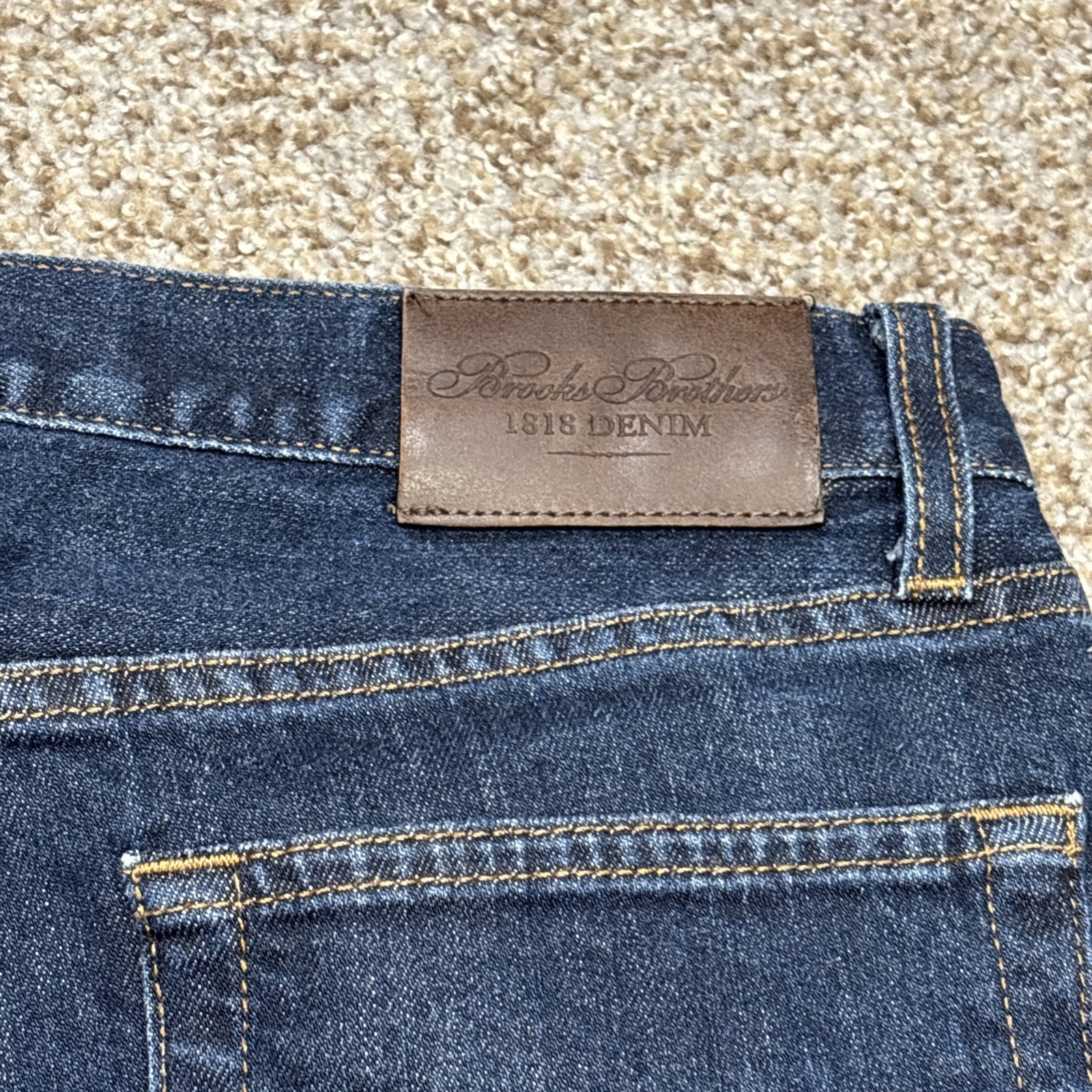 Brooks Brothers Mens 1818 Denim Classic Straight Slim Jeans 32/33 Fits 30 X 30 - View 16