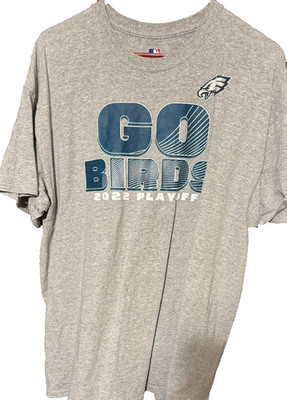 Philadelphia Eagles Go Birds S/S T-Shirt Gray Men Sz XL