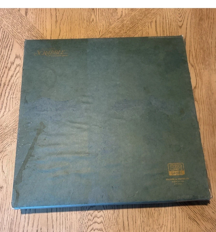 Vintage Scrabble Deluxe Braille Edition 1963 Selchow & Righter - Image 2 of 4
