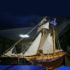 Nave da barca a vela in legno in scala 1:70 fai-da-te per regalo di