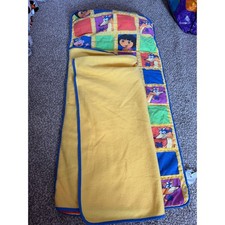 Vintage Y2K Dora The Explorer Toddler Nap Mat Slumber Roll Fleece Swiper Boots