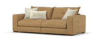 Sofology Artisan Tan/Natural Mix Character Leather 4 Seater Split Sofa RRP £2299