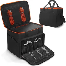 Portable Power Station Storage Bag - Heavy Duty Organizer Case with Adjustable S