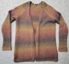 Gap Womens Brown Striped Open Cardigan Sweater Size S Longsleeve